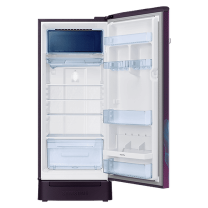 SAMSUNG 215 Litres 4 Star Direct Cool Single Door Refrigerator with Anti Bacterial Gasket (RR23D2F349R/HL, Paradise Bloom Purple)