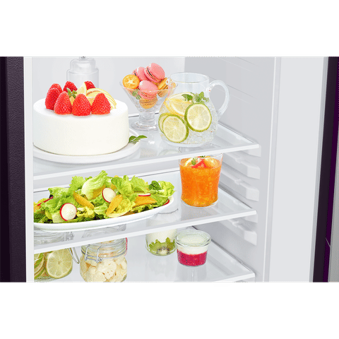 SAMSUNG 215 Litres 4 Star Direct Cool Single Door Refrigerator with Anti Bacterial Gasket (RR23D2F349R/HL, Paradise Bloom Purple)