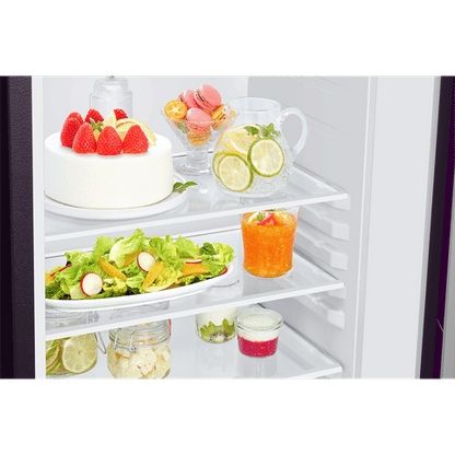 SAMSUNG 215 Litres 4 Star Direct Cool Single Door Refrigerator with Anti Bacterial Gasket (RR23D2F349R/HL, Paradise Bloom Purple)