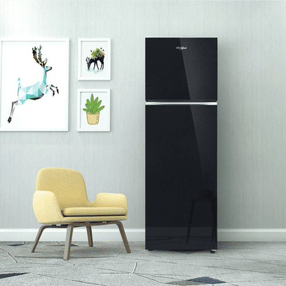 Whirlpool Neofresh 235 Litres 2 Star Frost Free Double Door Refrigerator with Intellisense Inverter Technology (22052, Crystal Black)