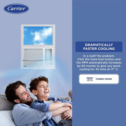 Carrier ESTRELLA EXi 1.5 Ton 3 Star Inverter Window AC (2024 Model, Copper Condenser, Dust Filter, CIW18EC3R34F0)