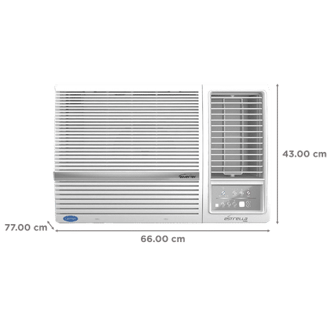 Carrier ESTRELLA Exi 1.5 Ton 5 Star Inverter Window AC (2024 Model, Copper Condenser, Dust Filter, CIW18EC5R32F0)