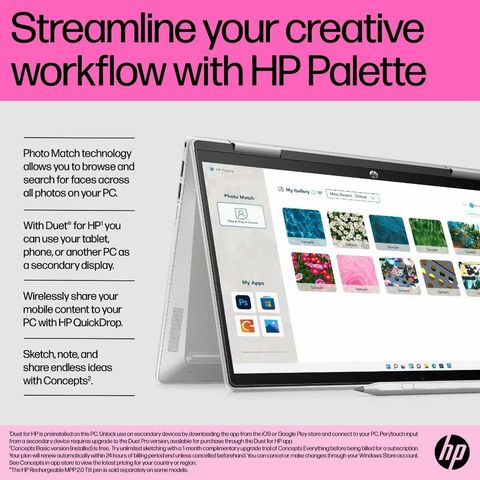 HP Pavilion X360 Intel Core i3 12th Gen Touchscreen 2-in-1 Laptop (8GB, 512GB SSD, Windows 11 Home, 14 inch Full HD IPS Display, MS Office 2021, Natural Silver, 1.51 KG)