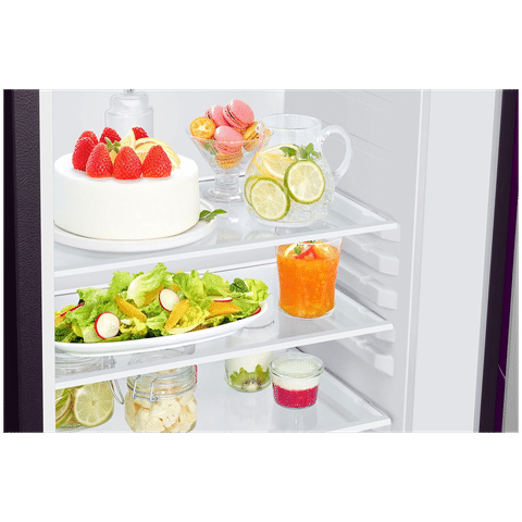 SAMSUNG 215 Litres 5 Star Direct Cool Single Door Refrigerator with Base Stand Drawer (RR23D2H259RHL, Paradise Bloom Purple)