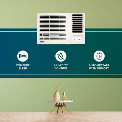 Blue Star L Series 0.8 Ton 3 Star Fixed Speed Window AC (2024 Model, Copper Condenser, Dust Filter, WFD309L)