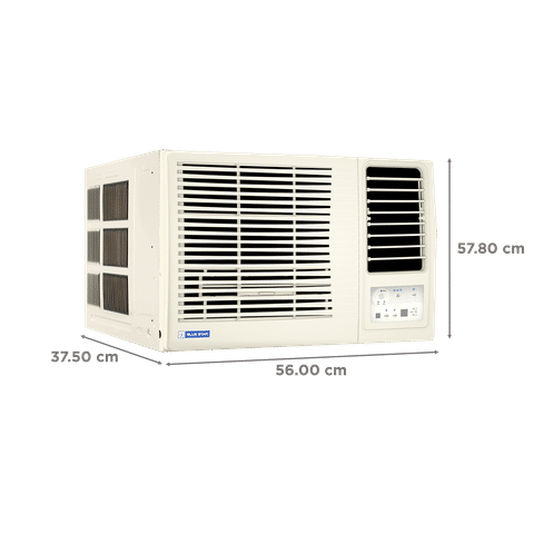 Blue Star L Series 1 Ton 3 Star Fixed Speed Window AC (2024 Model, Copper Condenser, Dust Filter, WFD312L)