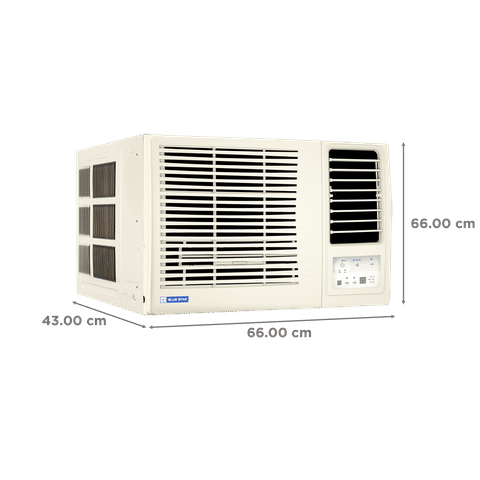 Blue Star L Series 1.5 Ton 3 Star Fixed Speed Window AC (2024 Model, Copper Condenser, Dust Filter, WFD318L)