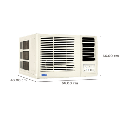 Blue Star L Series 1.5 Ton 3 Star Fixed Speed Window AC (2024 Model, Copper Condenser, Dust Filter, WFD318L)