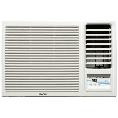 HITACHI New Kaze Plus 1.5 Ton 3 Star Fixed Speed Window AC (2024 Model, Copper Condenser, Superfine Mesh Filter, RAW318HHDO)