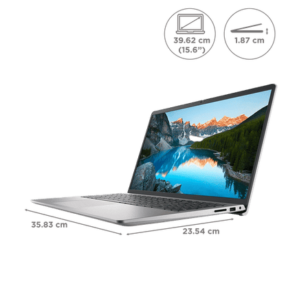 DELL Inspiron 3520 Intel Core i3 12th Gen Notebook Laptop (8GB, 512GB SSD, Windows 11, 15.6 inch Full HD Display, MS Office 2021, Silver, 1.85 KG)