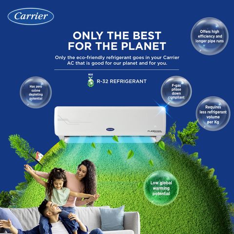 Carrier Ester Neo Plus Exi 6 in 1 Convertible 1 Ton 3 Star Inverter Split AC with Auto Cleanser (2024 Model, Copper Condenser, CAI12ER3R34F0)