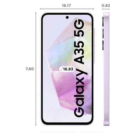 SAMSUNG Galaxy A35 5G (8GB RAM, 256GB, Awesome Lilac)