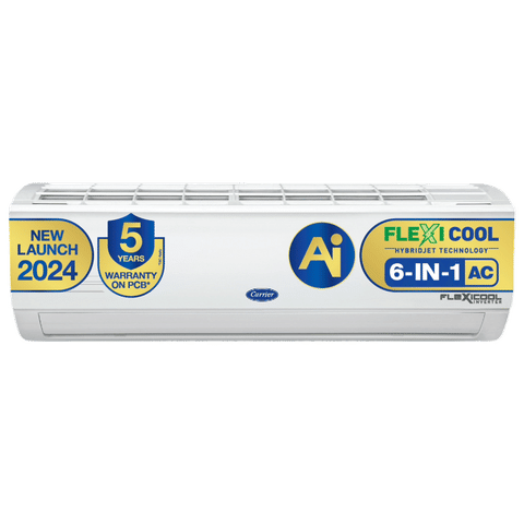 Carrier ESTER NEO Exi 6 in 1 Convertible 2 Ton 3 Star Inverter Split AC with Auto Cleanser (2024 Model, Copper Condenser, CAI24ES3R32F0)