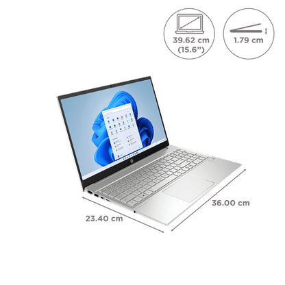 HP 15-eg3032TU Intel Core i7 13th Gen Laptop (16GB, 512GB SSD, Windows 11 Home, 16GB Graphics, 15.6 inch Full HD IPS Display, MS Office 2021, Natural Silver, 1.75 KG)