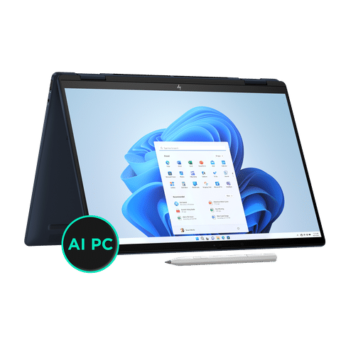 HP Envy x360 Intel Core Ultra 5 Touchscreen 2-in-1 Laptop (16GB, 512GB SSD, Windows 11 Home, 14 inch WUXGA IPS Display, MS Office 2021, Atmospheric Blue, 1.44 KG)