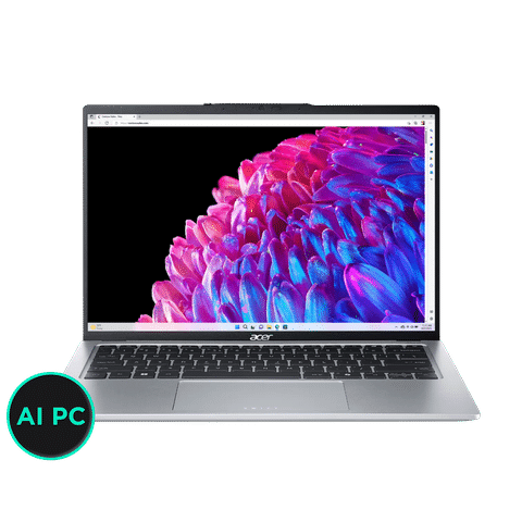 acer Swift Go 14 Intel Core Ultra 7 Touchscreen Laptop (16GB, 1TB SSD, Windows 11 Home, 14 inch WUXGA IPS Display, Pure Silver, 1.32 KG)