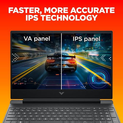 HP Victus 15 Intel Core i7 13th Gen Gaming Laptop (16GB, 1TB SSD, Windows 11, 6GB Graphics, 15.6 inch 144 Hz FHD Display, NVIDIA GeForce RTX 4050, MS Office 2021, Mica Silver, 2.29 KG)