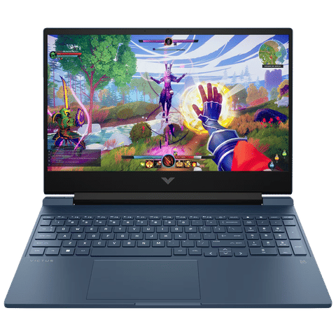 HP Victus Intel Core i5 13th Gen Gaming Laptop (16GB, 512TB SSD, Windows 11 Home, 4GB Graphics, 15.6 inch 144 Hz Full HD IPS Display, NVIDIA GeForce RTX 2050, Performance Blue, 2.29 KG)