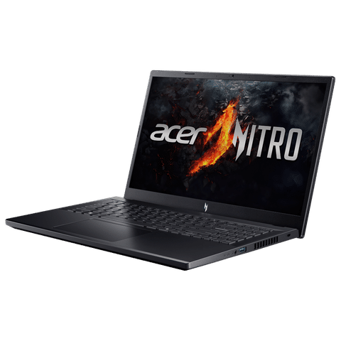 acer ANV15-41-R2VD AMD Ryzen 5 Gaming Laptop (8GB, 512GB, Windows 11, 6GB Graphics, 15.6 inch 144 Hz Full HD IPS LED Backlit Display, NVIDIA GeForce RTX 3050, MS Office 2021, Obsidian Black, 2.10 Kg)