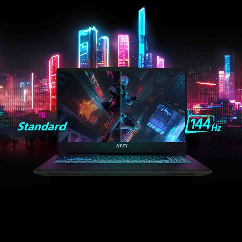 MSI Cyborg 15 Intel Core i7 13th Gen Gaming Laptop (16GB, 512GB SSD, Windows 11 Home, 8GB Graphics, 15.6 inch 144 Hz FHD Display, NVIDIA GeForce RTX 4060, MS Office 2021, Translucent Black, 1.98 KG)