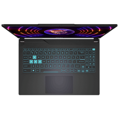 MSI Cyborg 15 Intel Core i7 13th Gen Gaming Laptop (16GB, 512GB SSD, Windows 11 Home, 8GB Graphics, 15.6 inch 144 Hz FHD Display, NVIDIA GeForce RTX 4060, MS Office 2021, Translucent Black, 1.98 KG)