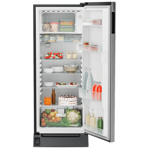 LIEBHERR Plus 222 Litres 3 Star Direct Cool Single Door Refrigerator with Antibacterial Gasket (DFPsiC 2221, Silver Steel)