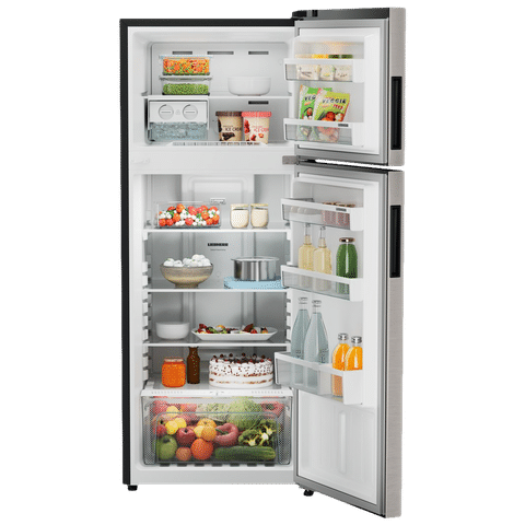 LIEBHERR Pure 245 Litres 2 Star Frost Free Double Door Refrigerator with Antibacterial Gasket (TCPgsB 2411, Grey Steel)