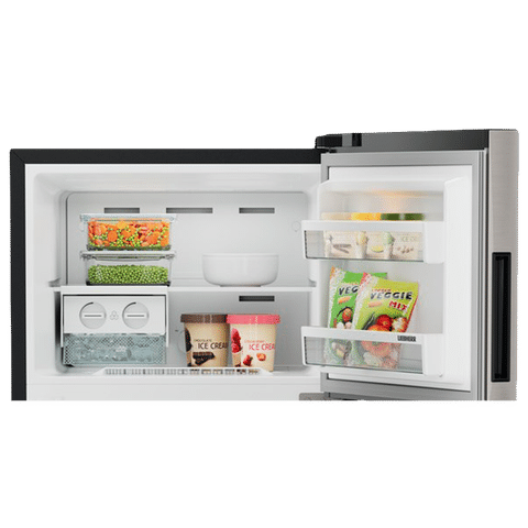 LIEBHERR Pure 245 Litres 2 Star Frost Free Double Door Refrigerator with Antibacterial Gasket (TCPgsB 2411, Grey Steel)