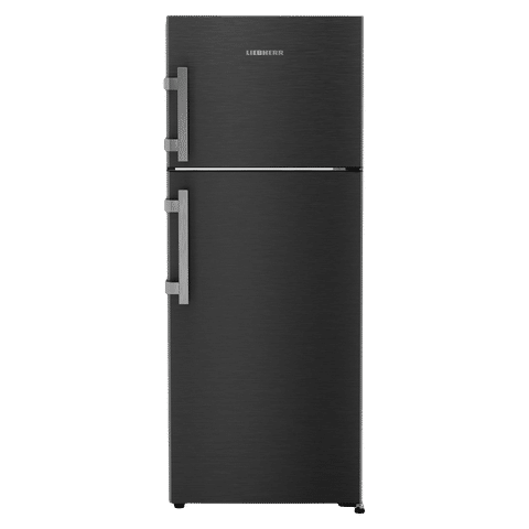 LIEBHERR Pure 245 Litres 2 Star Frost Free Double Door Refrigerator with Antibacterial Gasket (TCLbsB 2411, Black Steel)