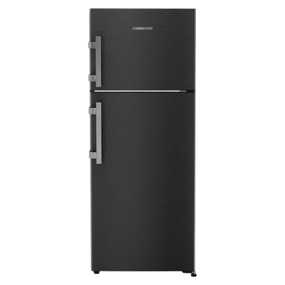 LIEBHERR Pure 245 Litres 2 Star Frost Free Double Door Refrigerator with Antibacterial Gasket (TCLbsB 2411, Black Steel)