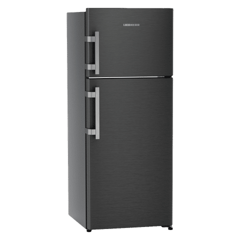 LIEBHERR Pure 245 Litres 2 Star Frost Free Double Door Refrigerator with Antibacterial Gasket (TCLbsB 2411, Black Steel)