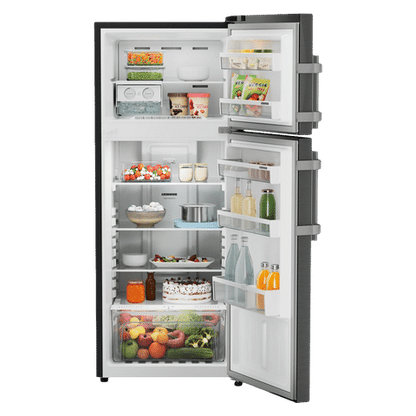 LIEBHERR Pure 245 Litres 2 Star Frost Free Double Door Refrigerator with Antibacterial Gasket (TCLbsB 2411, Black Steel)