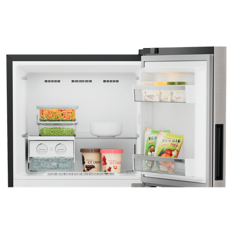 LIEBHERR Cluster 1 316 Litres 2 Star Frost Free Double Door Refrigerator with Central Duo Cooling (TDPgsB 3111, Grey Steel)