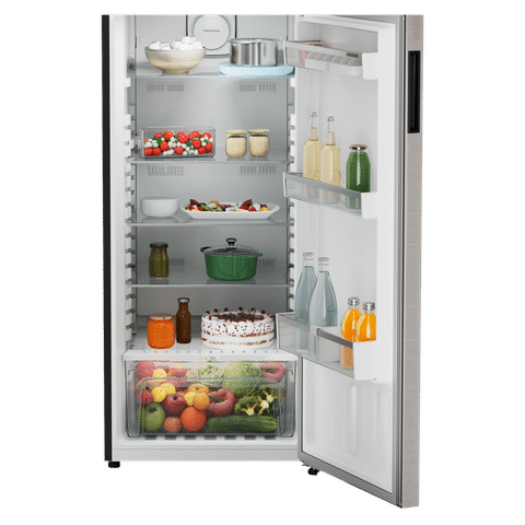 LIEBHERR Cluster 1 316 Litres 2 Star Frost Free Double Door Refrigerator with Central Duo Cooling (TDPgsB 3111, Grey Steel)