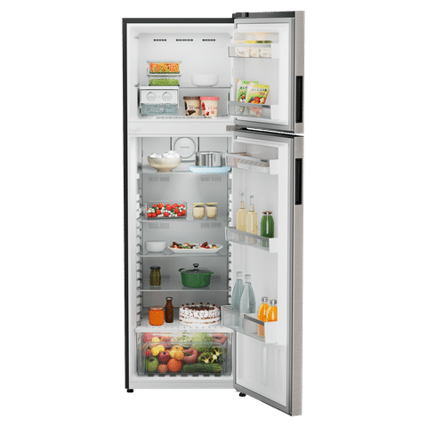 LIEBHERR Cluster 1 316 Litres 2 Star Frost Free Double Door Refrigerator with Central Duo Cooling (TDPgsB 3111, Grey Steel)