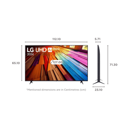 LG UT80 127 cm (50 inch) LED 4K Ultra HD WebOS TV with Filmmaker Mode (2024 model)