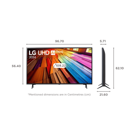 LG UT80 109.22 cm (43 inch) 4K Ultra HD LED WebOS TV with Filmmaker Mode (2024 model)