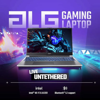 acer ALG AL15G-52 Intel Core i5 12th Gen Gaming Laptop (16GB, 512GB SSD, Windows 11 Home, 4GB Graphics, 15.6 inch 60 Hz Full HD Display, NVIDIA GeForce RTX 2050, Microsoft Office, Steel Gray, 1.99 KG)