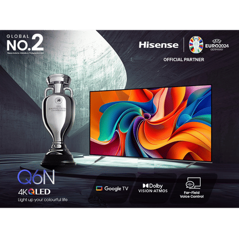 Hisense Q6N 108 cm (43 inch) QLED 4K Ultra HD Google TV with Dolby Vision and Dolby Atmos (2024 model)