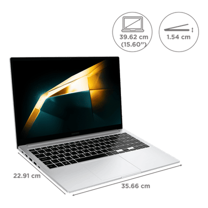 SAMSUNG Galaxy Book4 Intel Core 5 Laptop (16GB, 512GB SSD, Windows 11 Home, 15.6 inch Full HD LED Display, MS Office 2021, Silver, 1.55 KG)