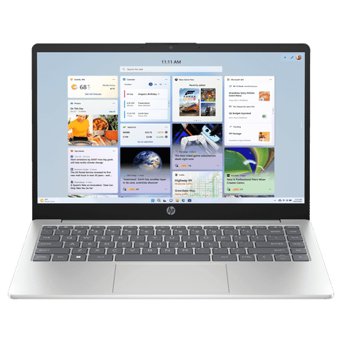 HP 14-gr0001TU Intel Core i5 13th Gen Thin & Light Laptop (16GB, 512GB SSD, Windows 11 Home, 14 inch Full HD Display, MS Office 2021, Natural Silver, 1.4 KG)