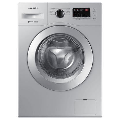 SAMSUNG 7 kg 5 Star Fully Automatic Front Load Washing Machine (WW70R20GLSS/TL, DIT Motor, Silver)