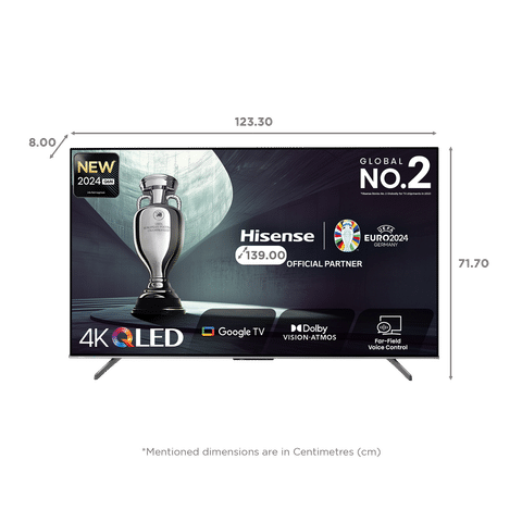 Hisense Q6N 139 cm (55 inch) QLED 4K Ultra HD Google TV with Dolby Vision and Dolby Atmos (2024 model)