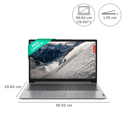 Lenovo IdeaPad 1 15IGL7 Intel Celeron Laptop (8GB, 512GB SSD, Windows 11 Home, 15.6 inch HD Display, MS Office 2021, Cloud Grey, 1.54 KG)