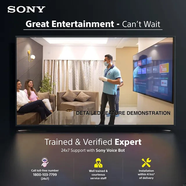 SONY Bravia 80 cm (32 inch) HD Ready LED Smart Google TV with Chromecast Built In (2024 model)