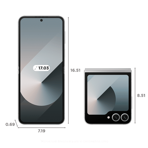 SAMSUNG Galaxy Z Flip6 5G (12GB RAM, 256GB, Silver Shadow)