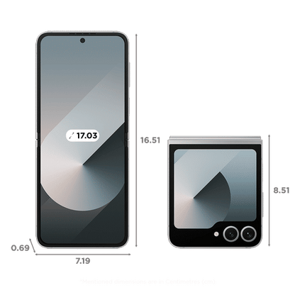 SAMSUNG Galaxy Z Flip6 5G (12GB RAM, 256GB, Silver Shadow)