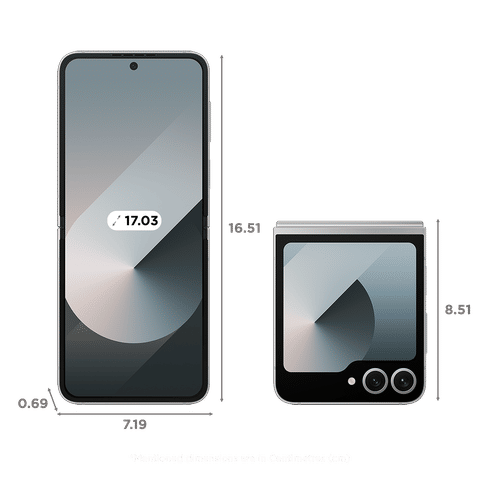 SAMSUNG Galaxy Z Flip6 5G (12GB RAM, 512GB, Silver Shadow)