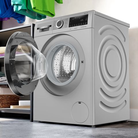 BOSCH 9 kg Fully Automatic Front Load Washing Machine (Series 6, WGA244ZSIN, Anti Wrinkle Feature, Silver)