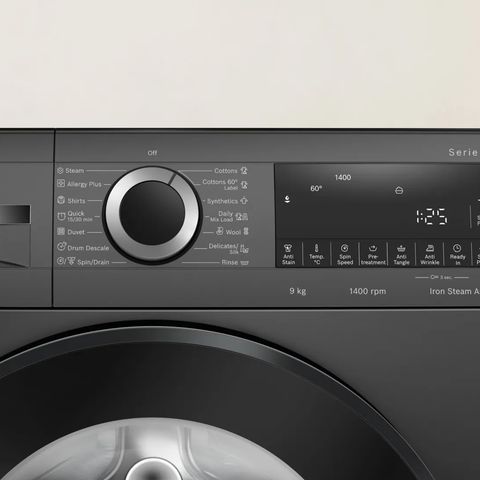 BOSCH 9 kg Fully Automatic Front Load Washing Machine (Series 6, WGA244ZTIN, Anti Wrinkle Feature, Black Grey)